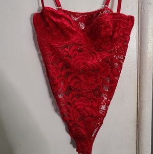 Red bodysuit